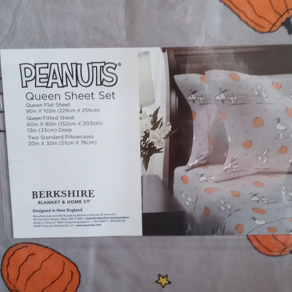 Halloween snoopy sheets Berkshire